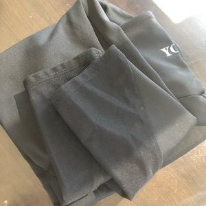 Yco Active Fitness Leggings with Mesh Detail at Bottom of Calf